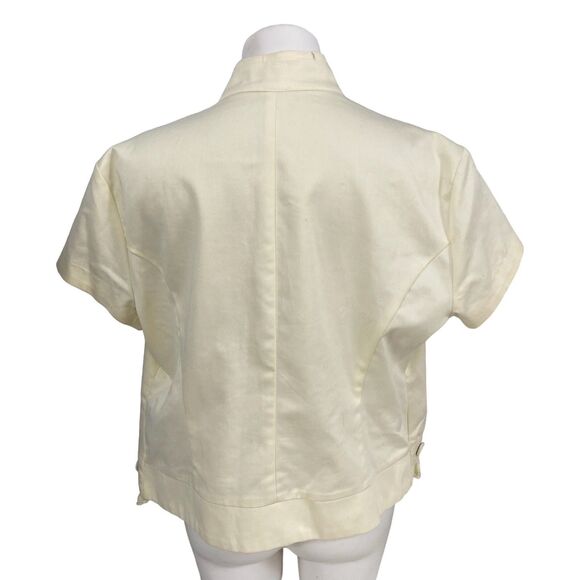 John Paul Richard Blazer Womens XL Ruffle Open Face Jacket Work Cottage Feminine - Picture 2 of 15